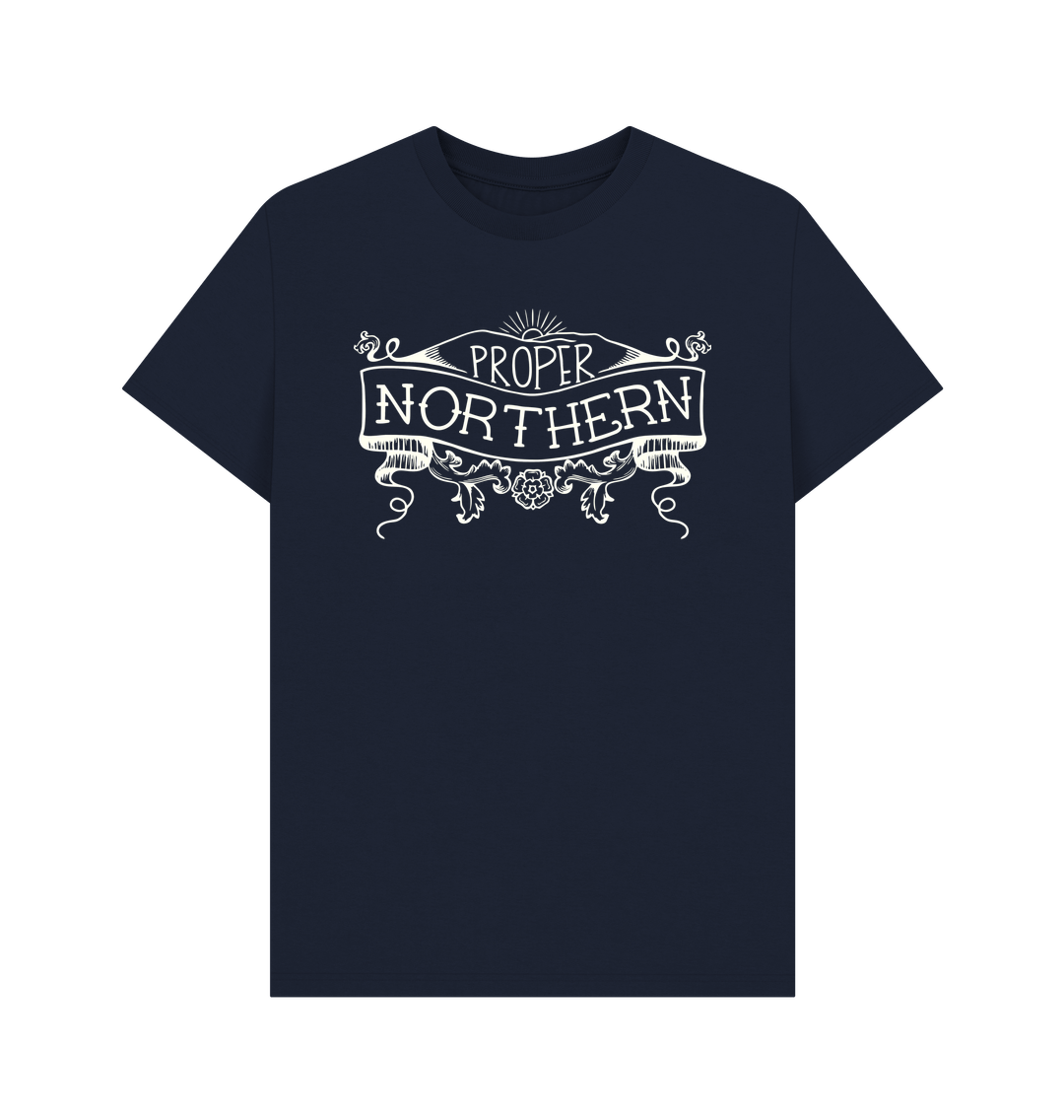 Navy Blue Printed T-shirt