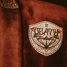  Luxury Mushroom Painted Leather Patch, In Death
