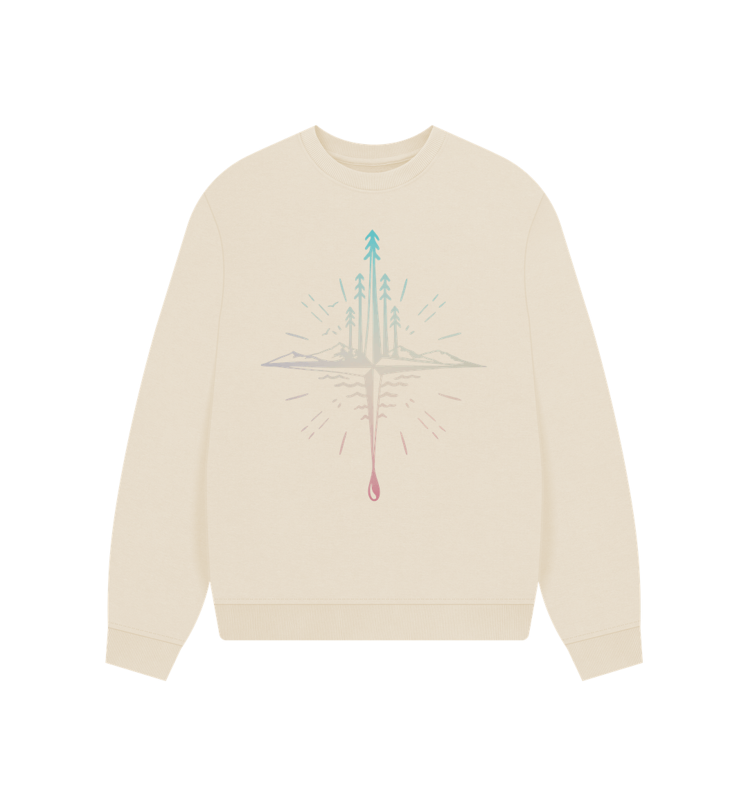 Oat Compass Oversized Jumper - Womens