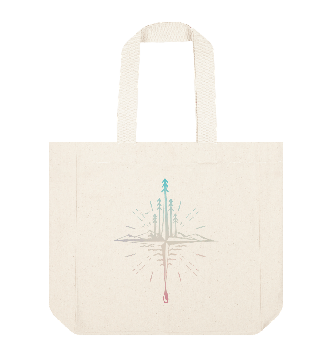 Natural Compass Tote Bag