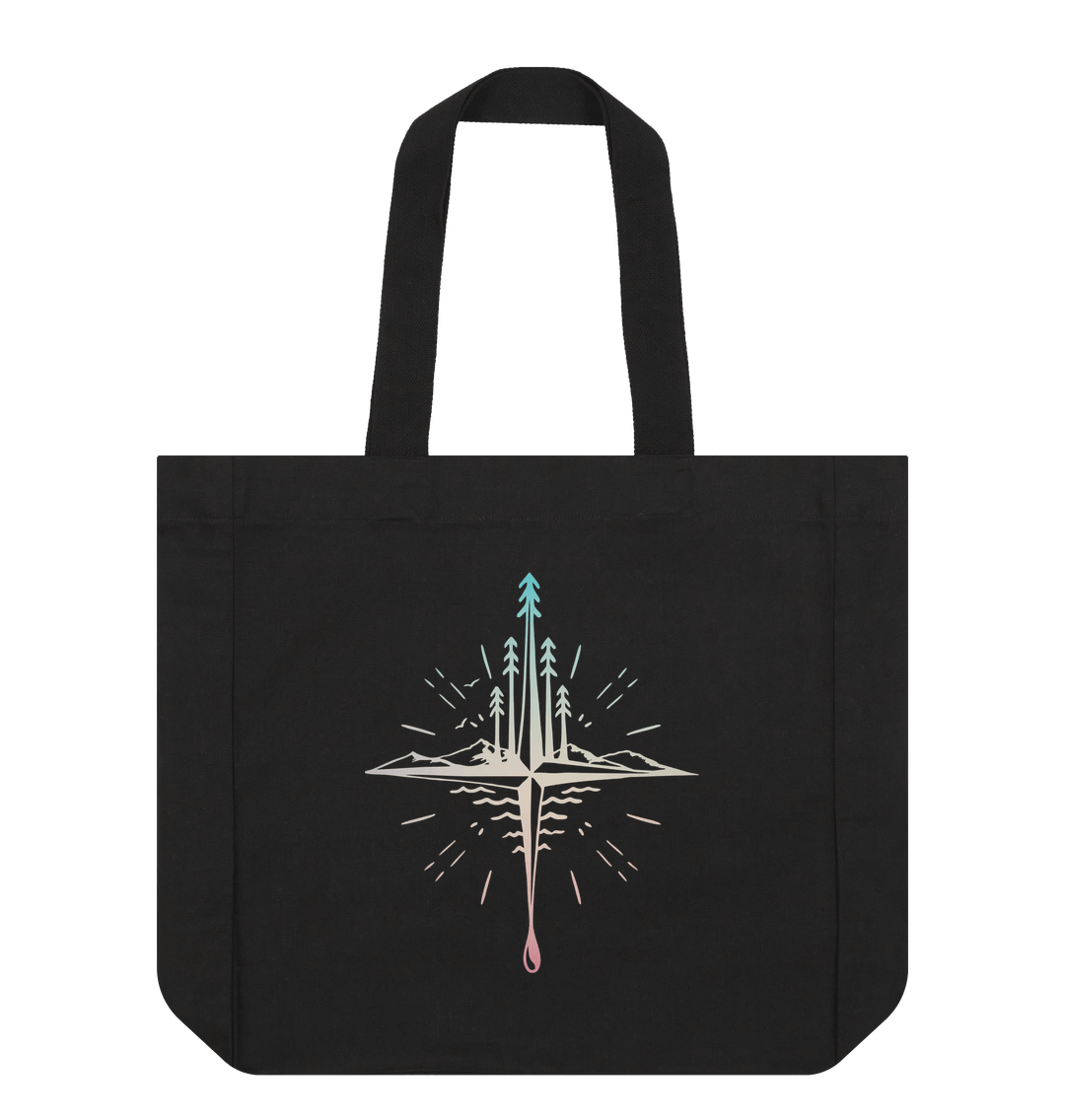 Black Compass Tote Bag