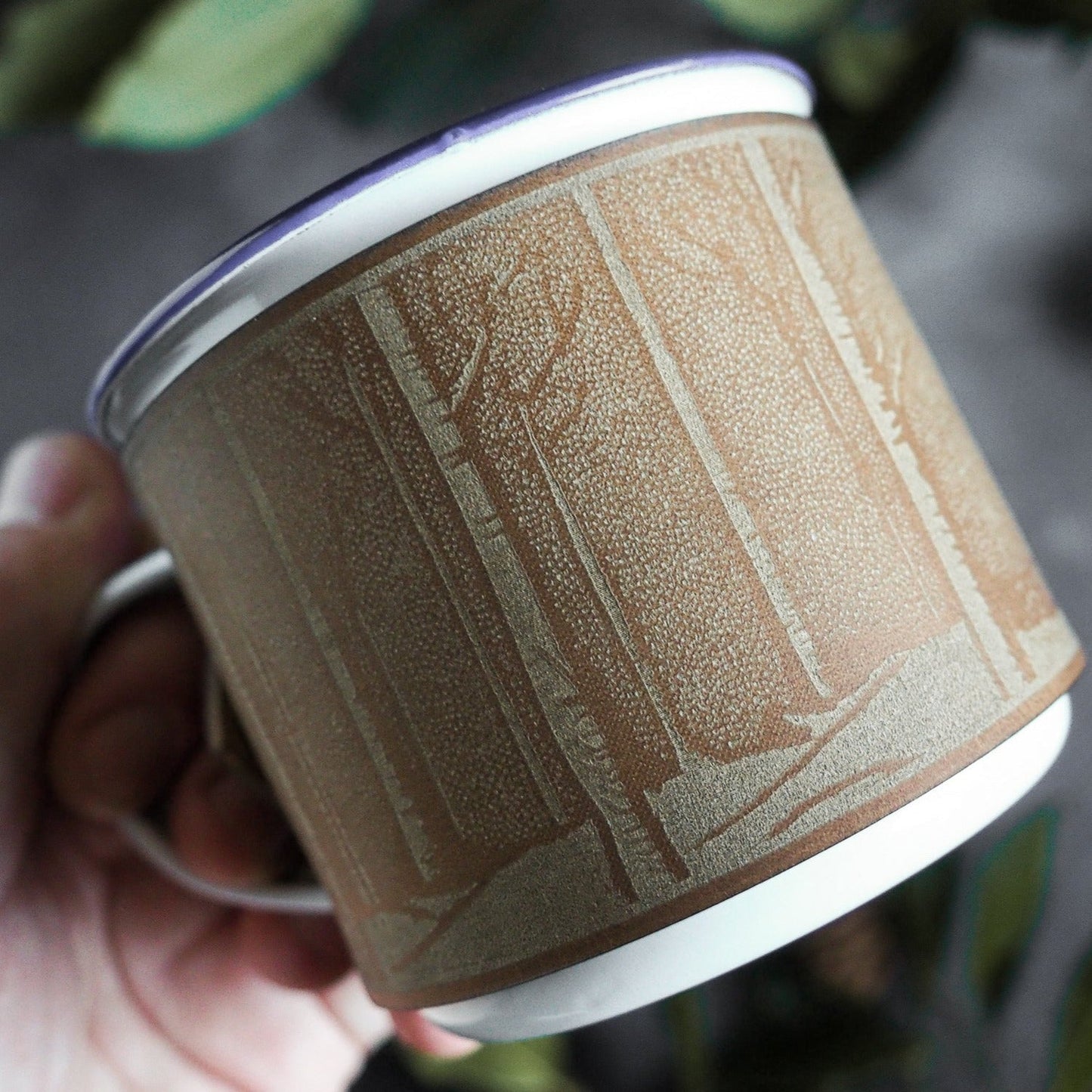Forest Camping Enamel Mug, by Hord