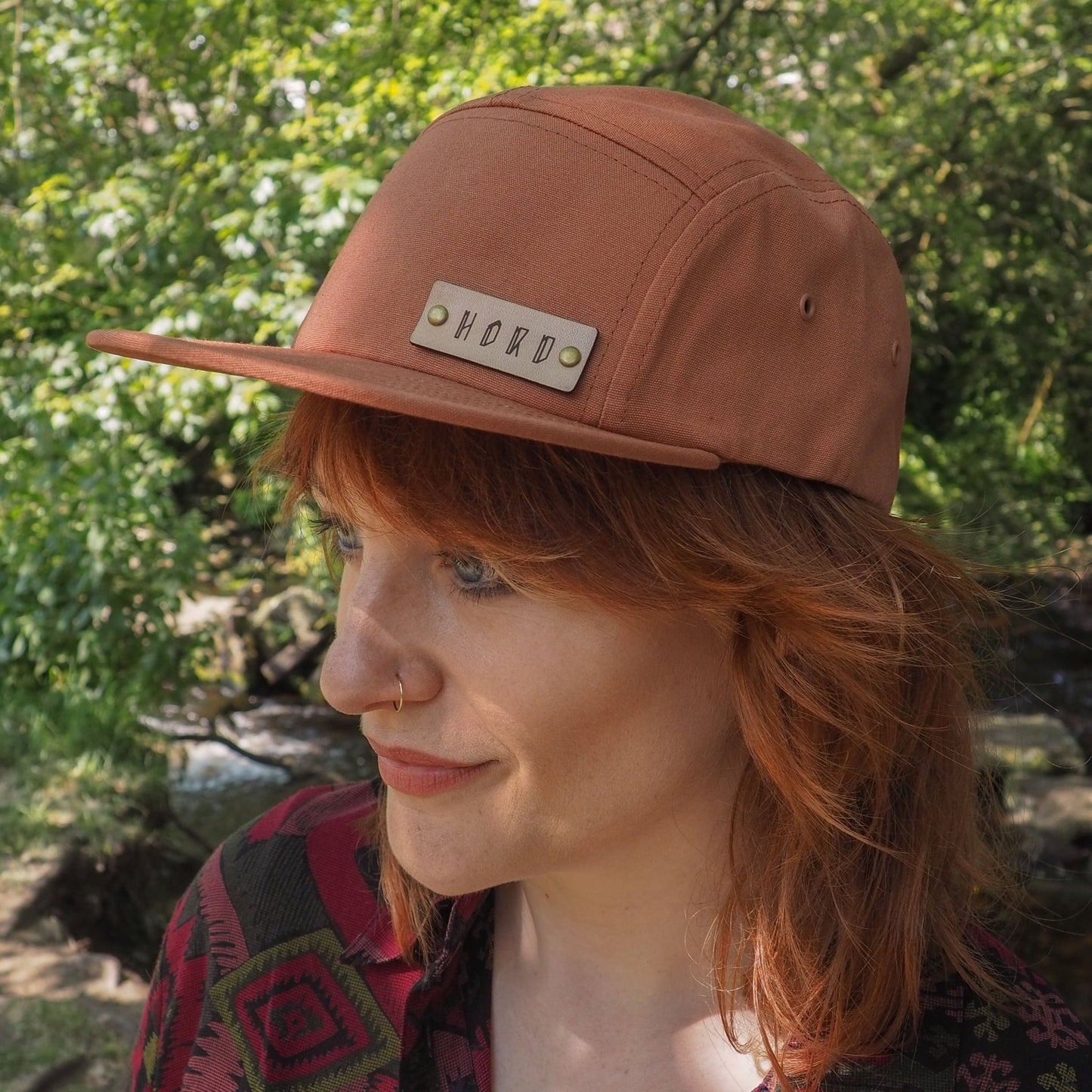 Rust Five Panel Camper Cap, by Hord
