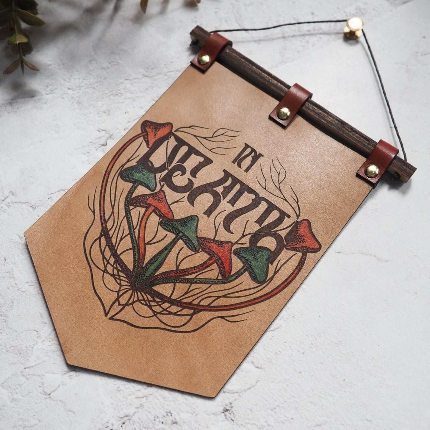 Hand Painted In Death - Leather Banner, by Hord