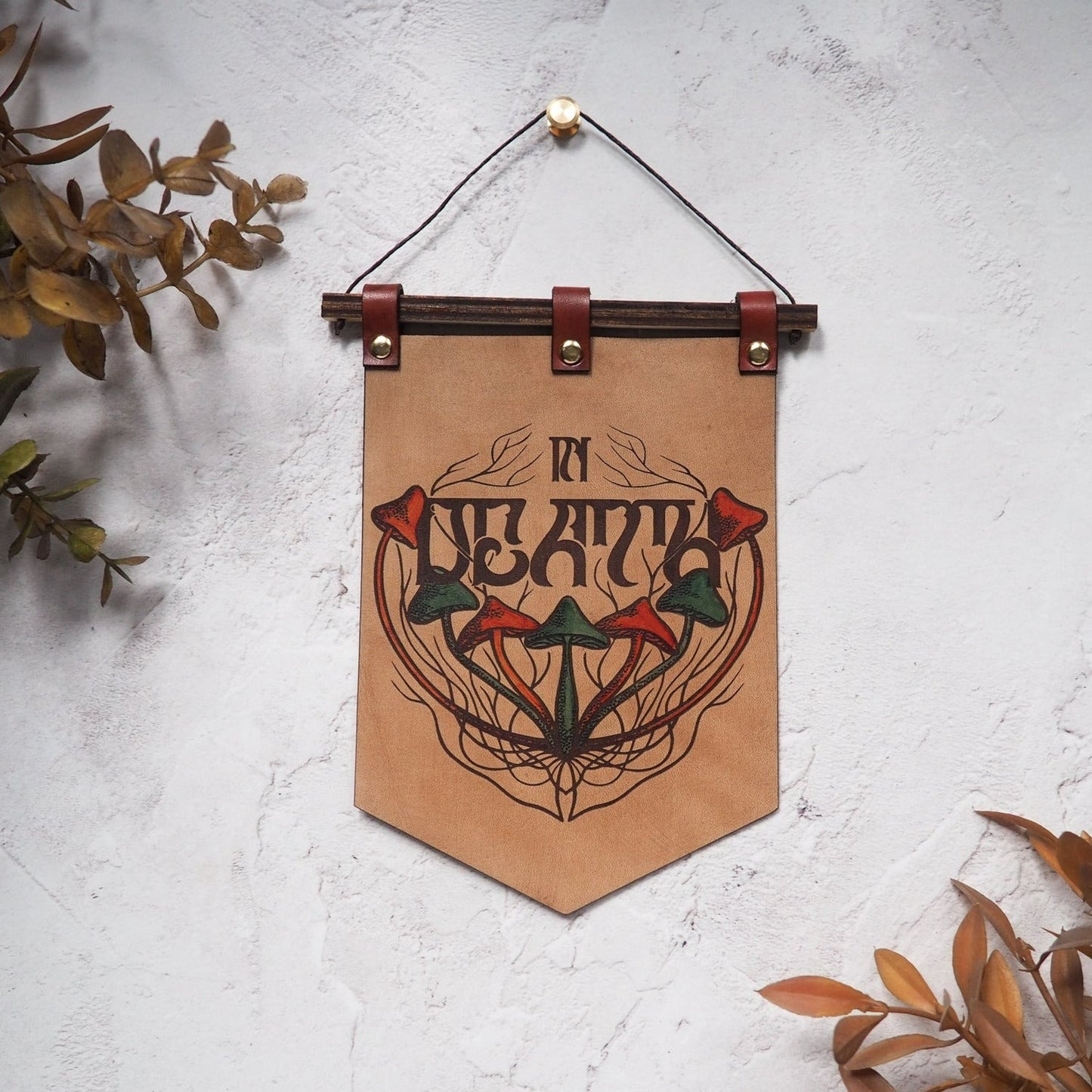 Hand Painted In Death - Leather Banner, by Hord