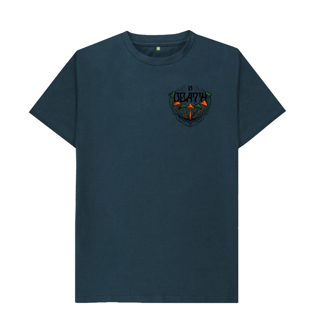 Denim Blue 'In Death' Organic Cotton T-Shirt