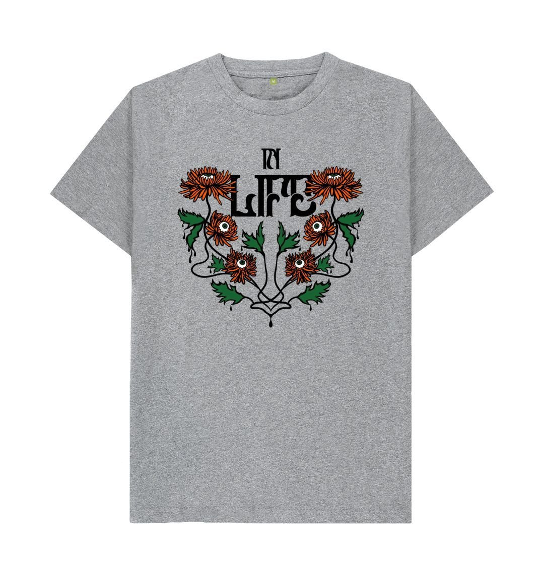 Athletic Grey In Life \/ In Death Organic Cotton T-Shirt