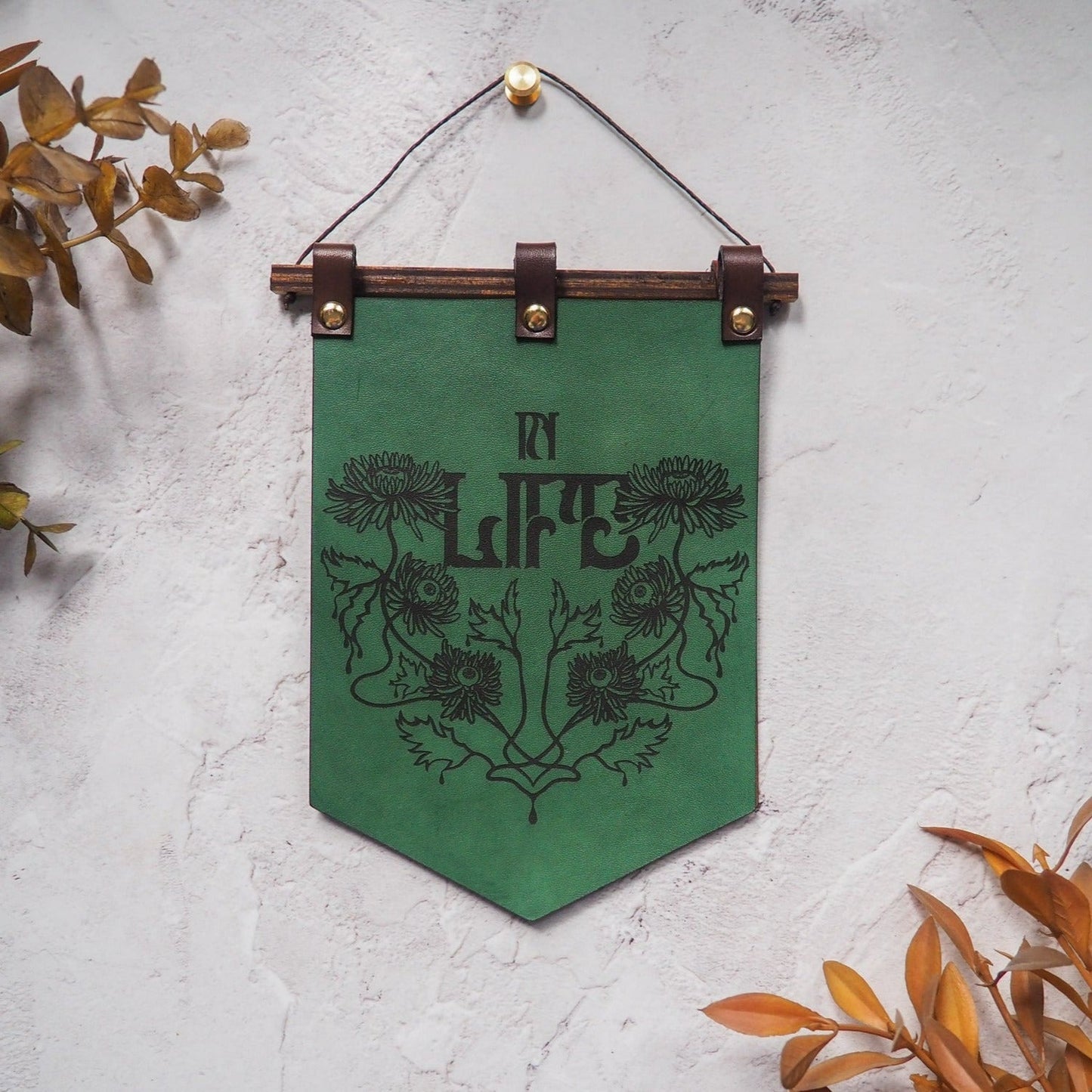 In Life Art Banner, in green,  by Hord