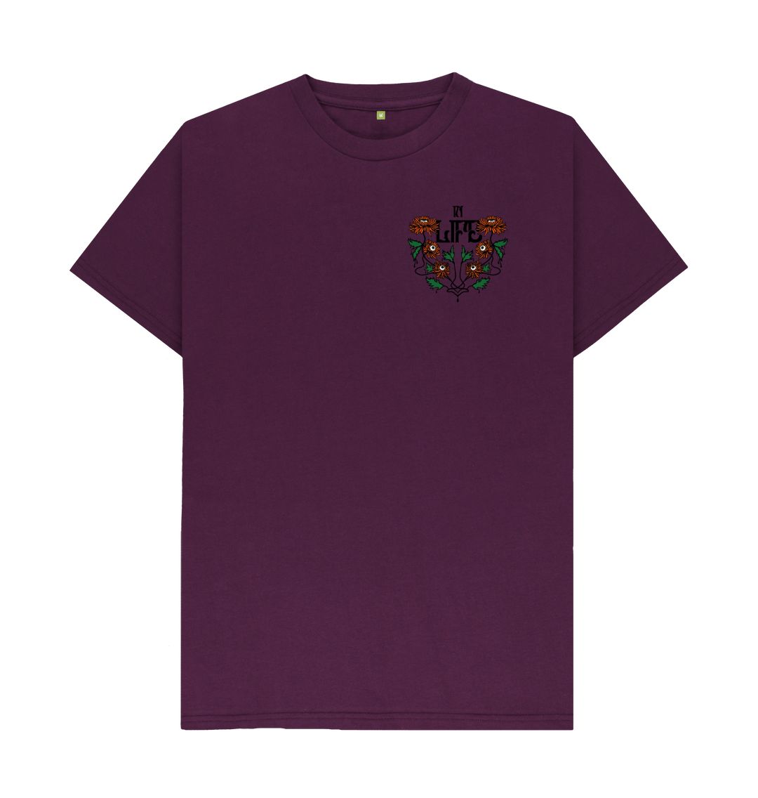 Purple 'In Life' Organic Cotton T-Shirt