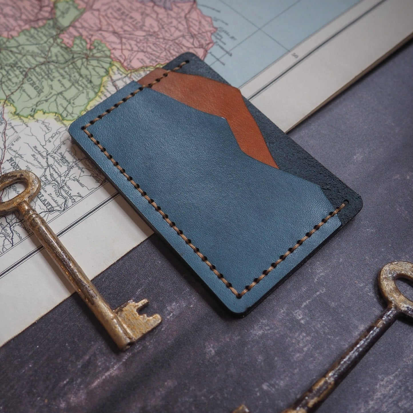 Cowboy Mountain Card Holder, by Hord