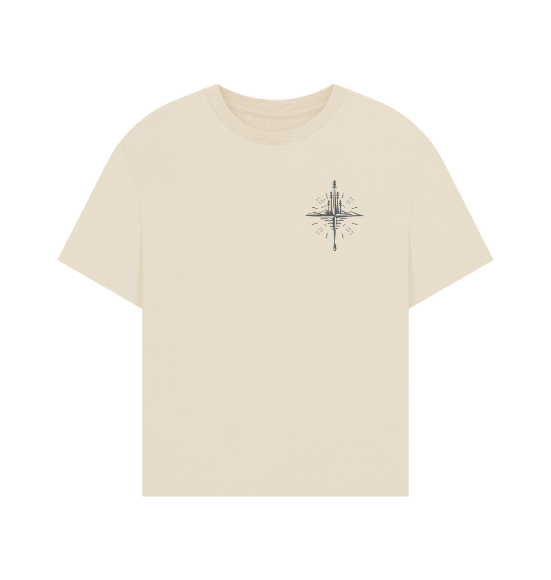 Oat Oversized Compass T-shirt - Women's
