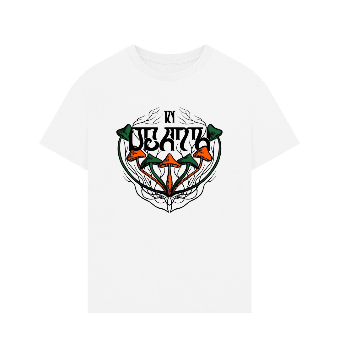 White Oversized Men's T-shirt - In Death
