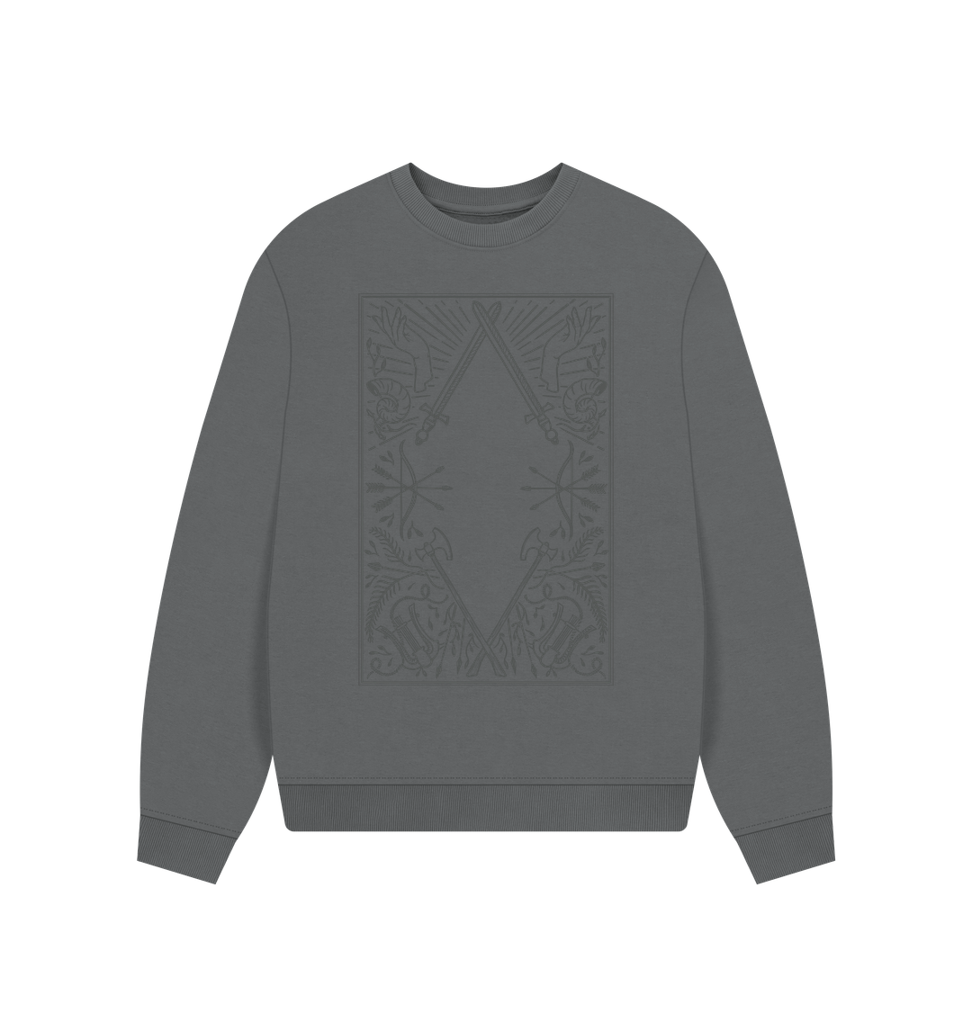 Slate Grey Oversized Women's Dungeoneers Sweater