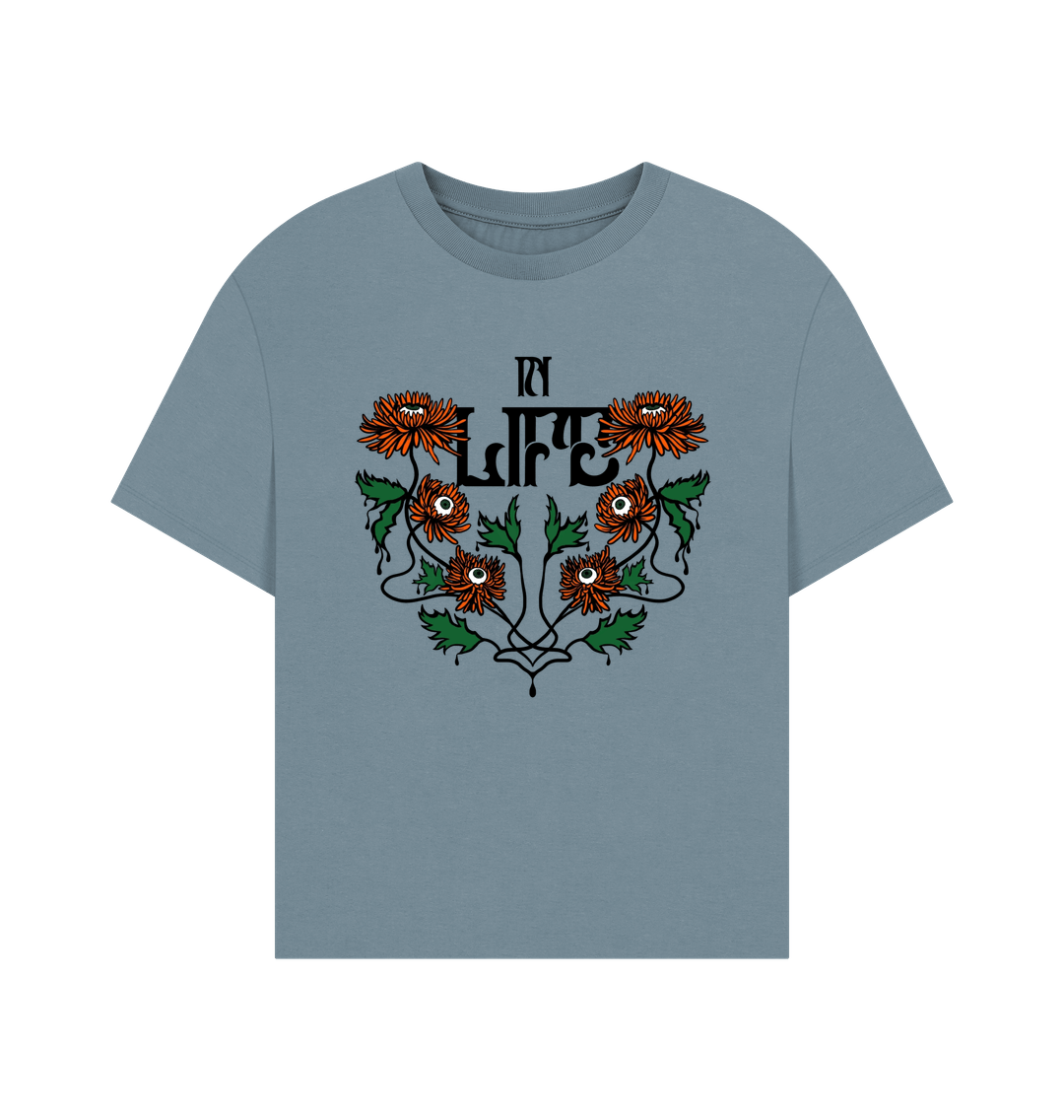 Stone Blue Oversized Women's In Life T-shirt