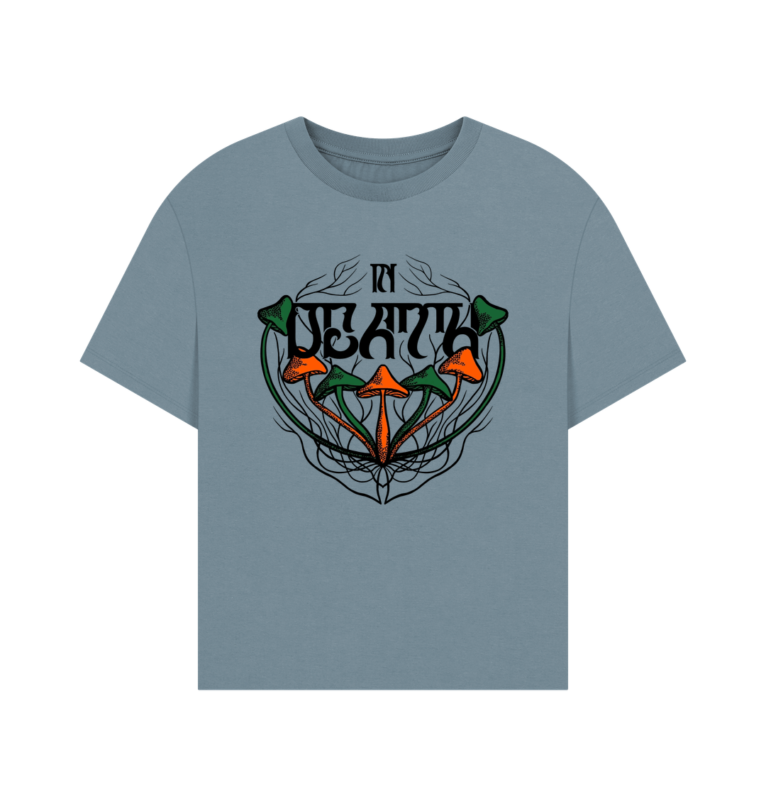 Stone Blue Oversized Women's T-shirt - In Death