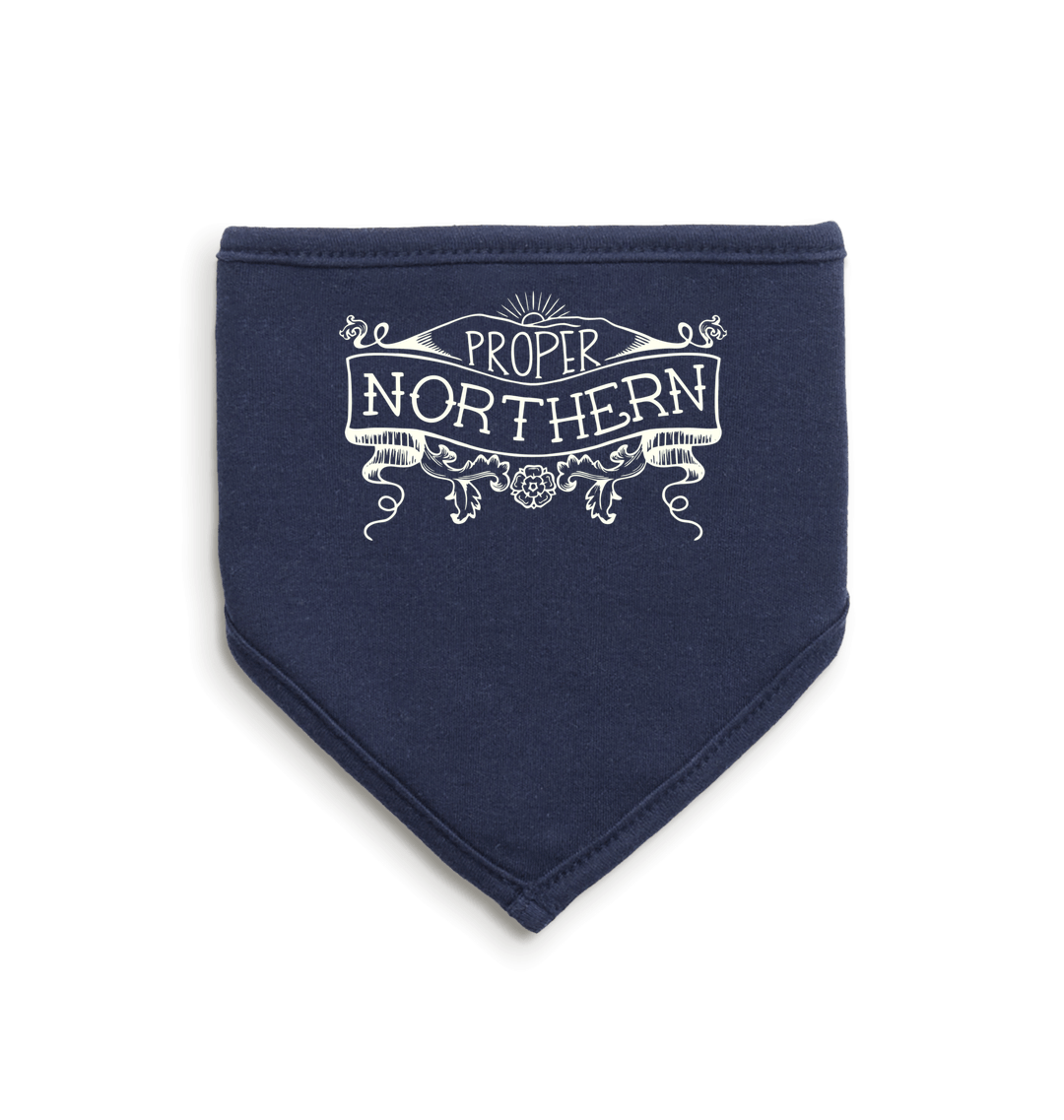 White/Nautical Navy Bib