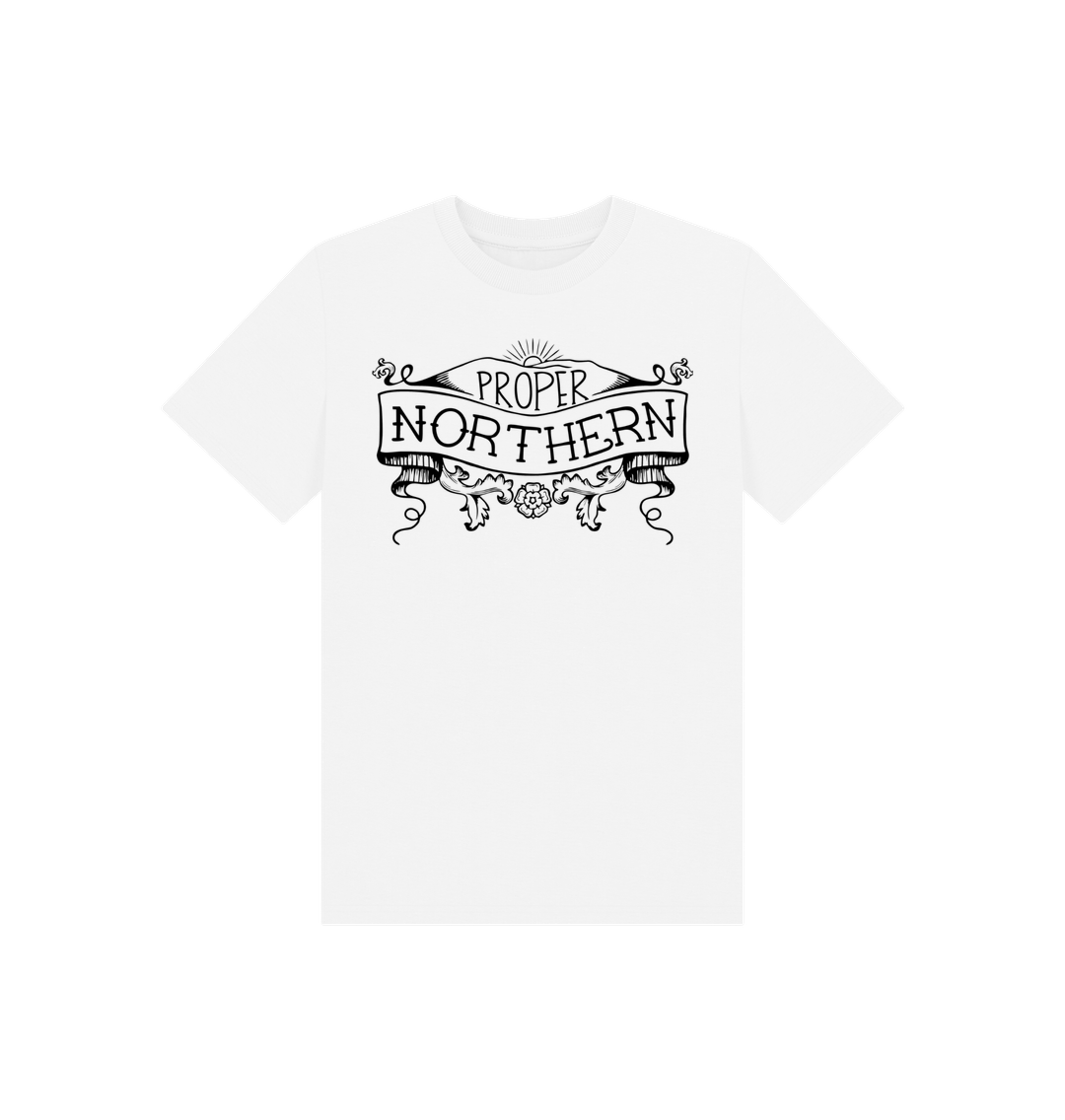 White Proper Northern Kids T-Shirt