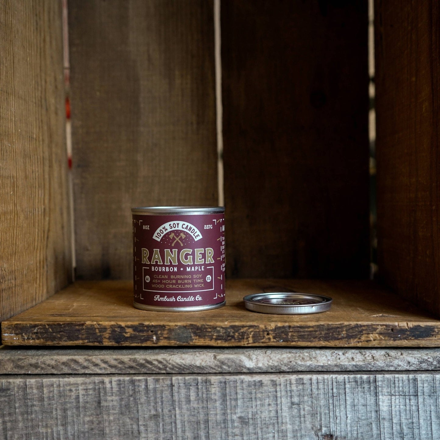 Ranger Bourbon and Maple Candle