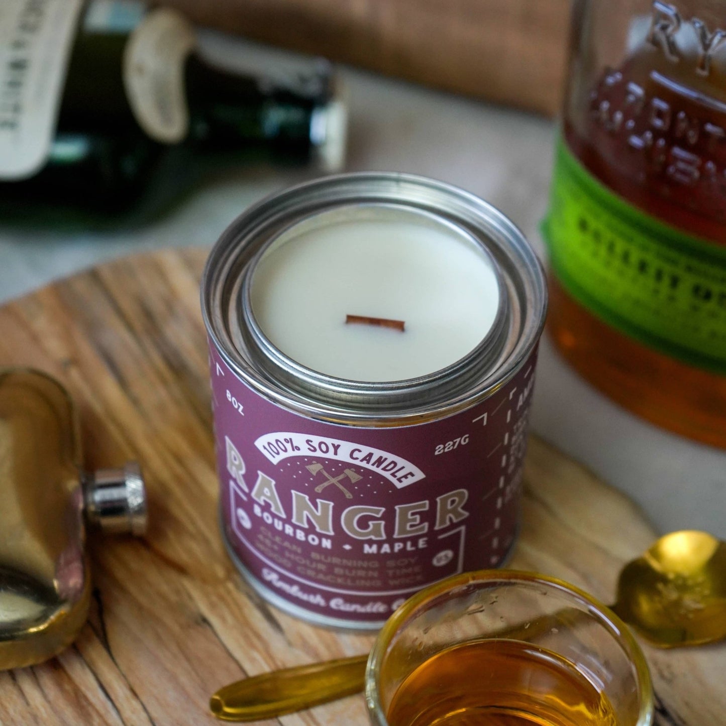 Ranger Bourbon and Maple Candle