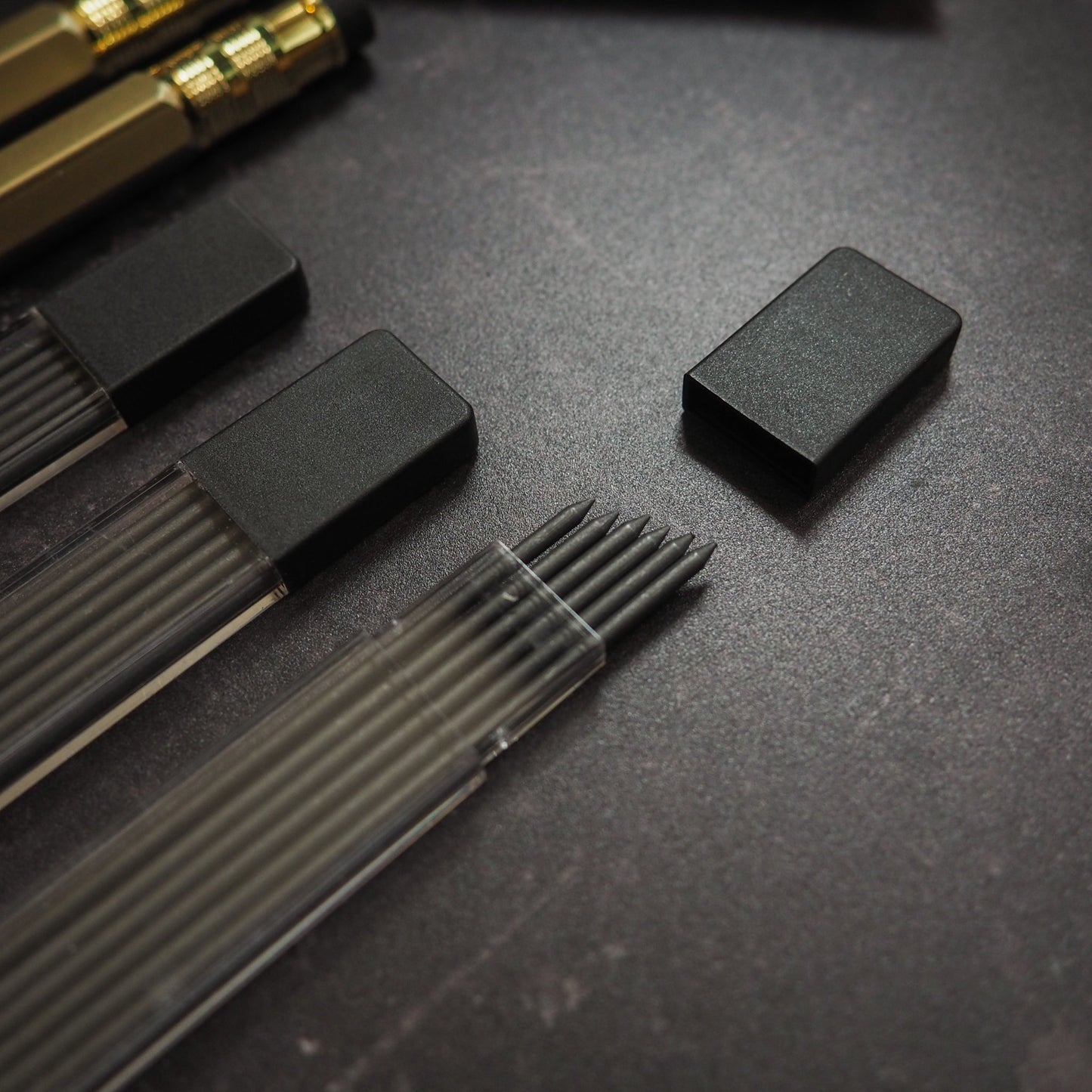 Set of replacement leds on a dark surface