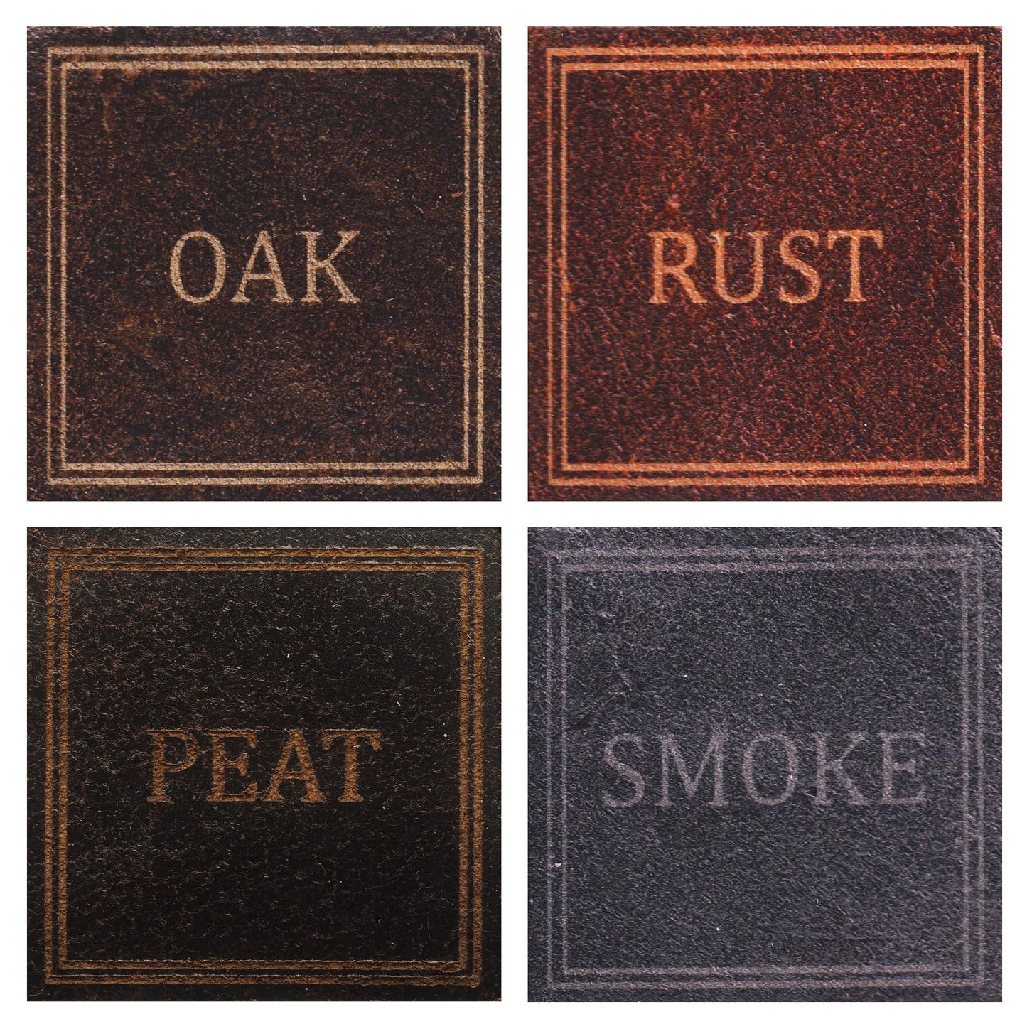 Leather Colours for the Rugged Leather Key Ring