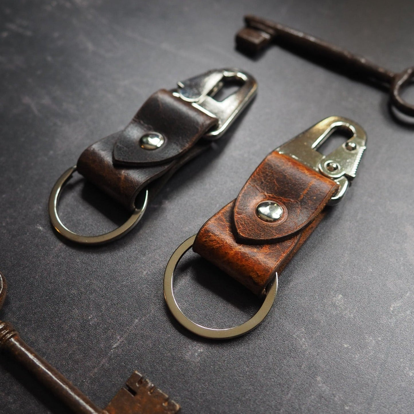Rugged Leather Key Ring by Hord