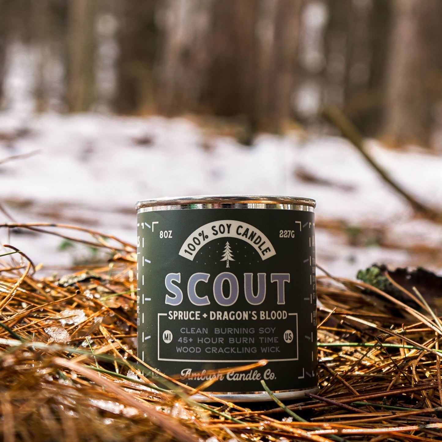 Scout wood wick candle