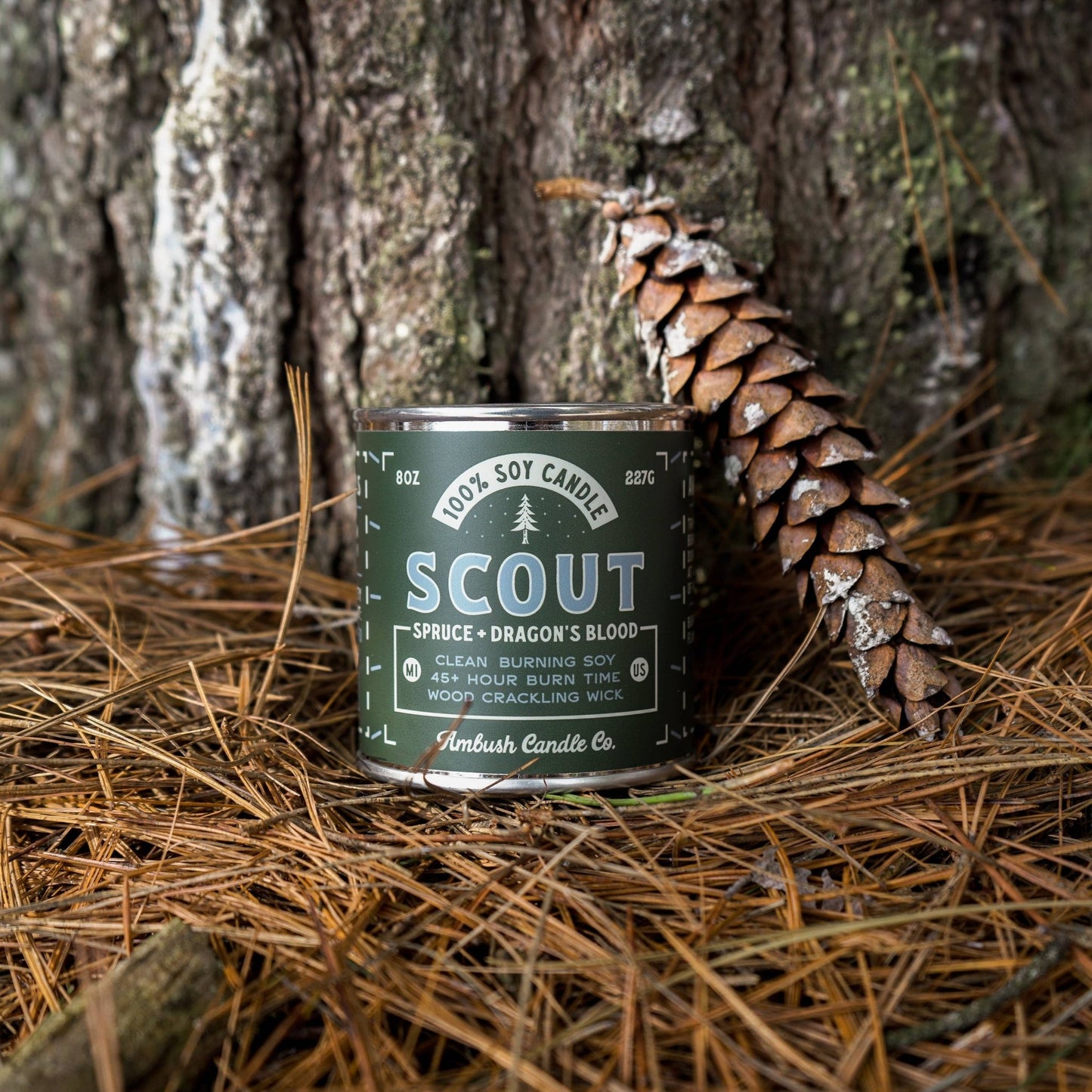 Scout wood wick candle