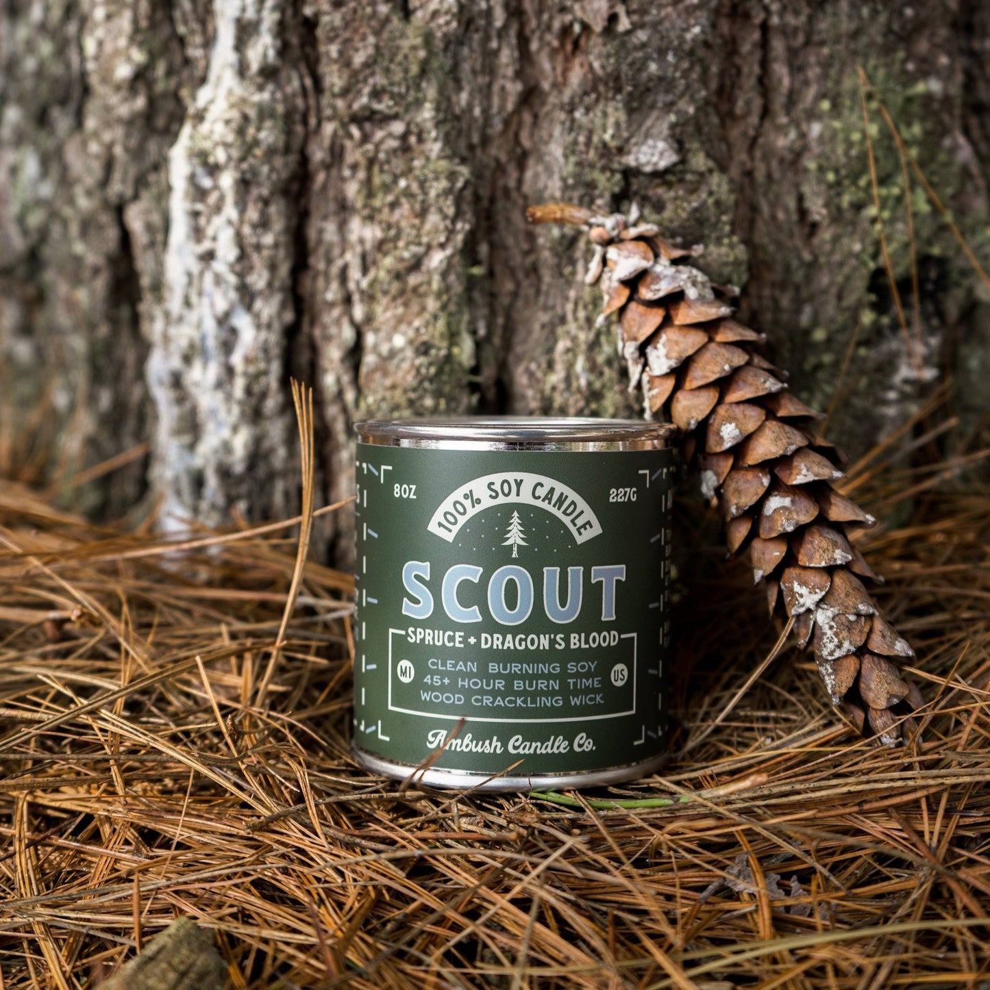 Scout wood wick candle