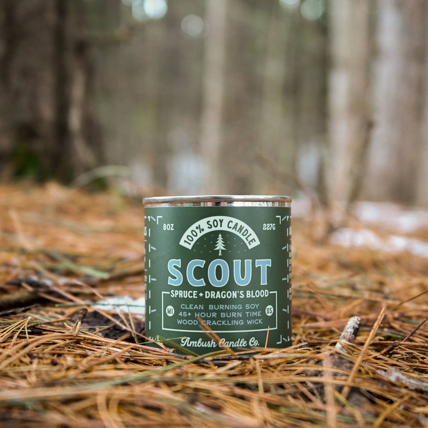 Scout wood wick candle
