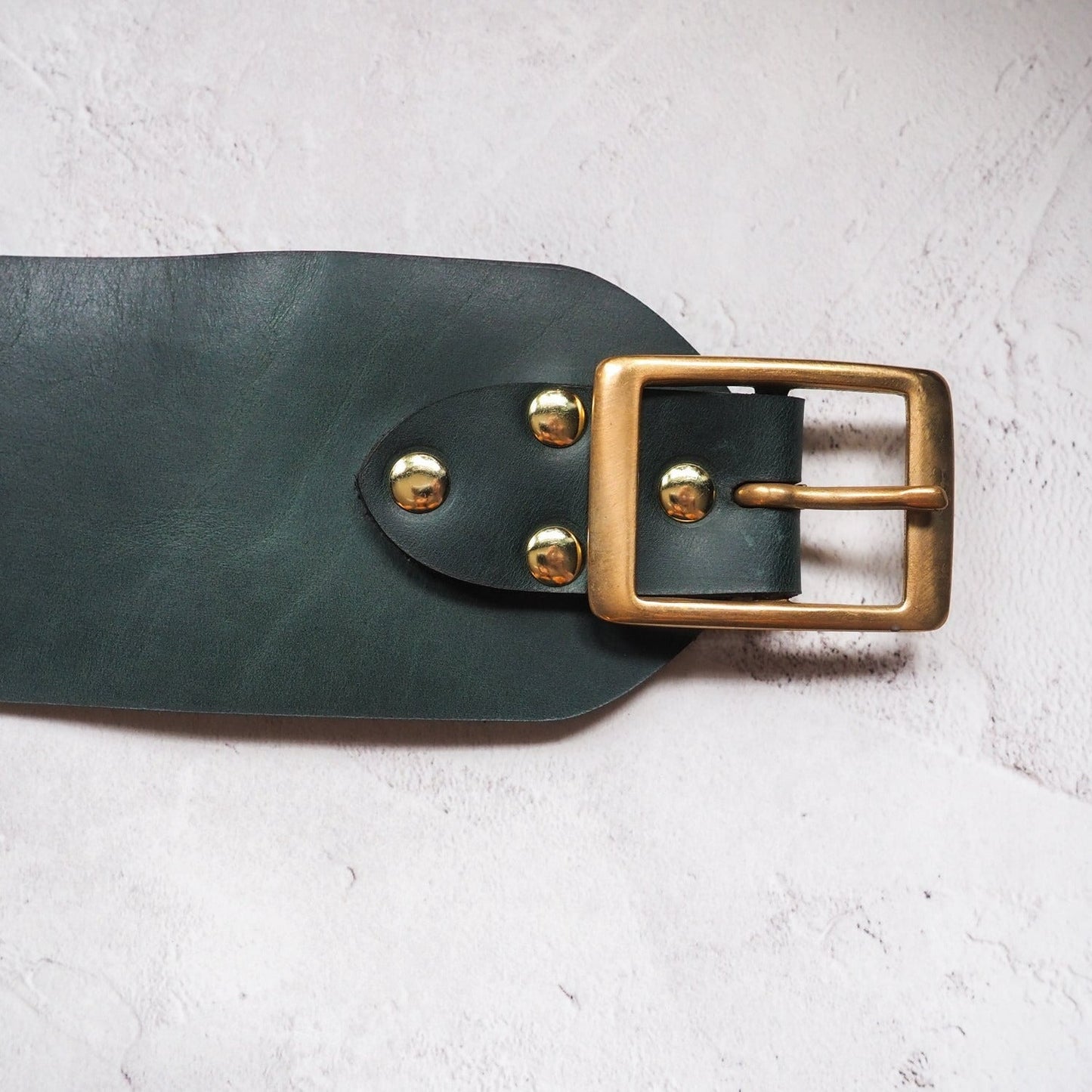 Skull Cinch Leather Belt