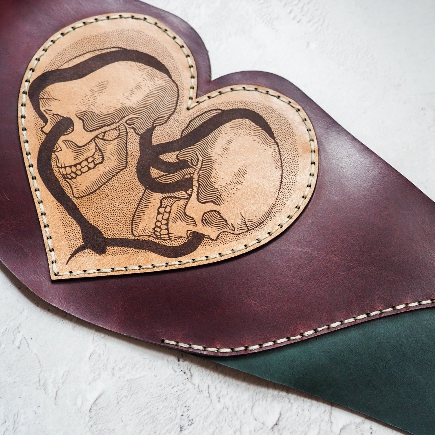 Skull Cinch Leather Belt