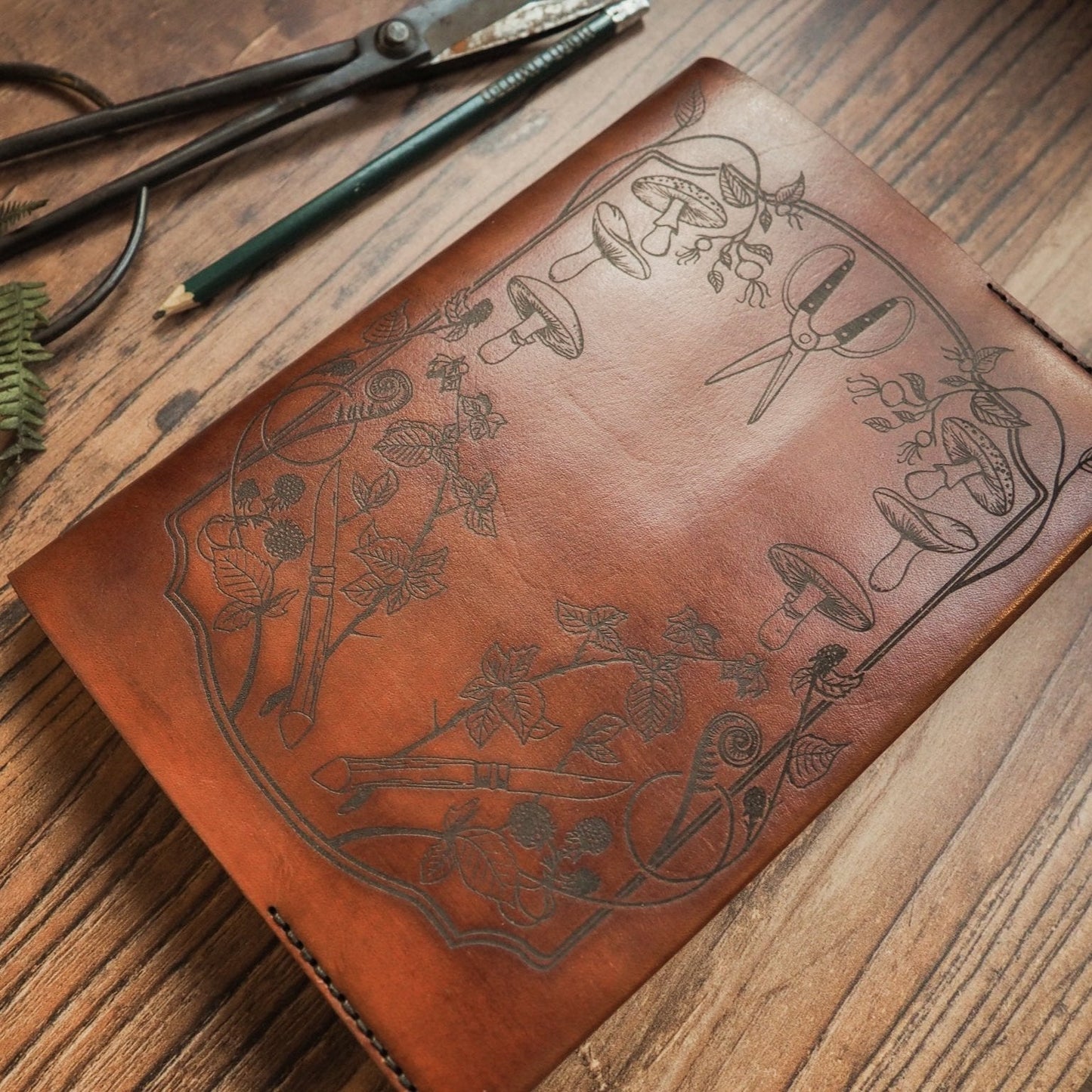 Forager Journal Cover in Light Brown