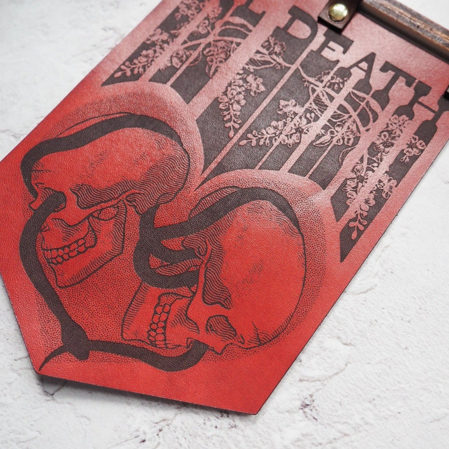 Til Death - Leather Banner, by Hord