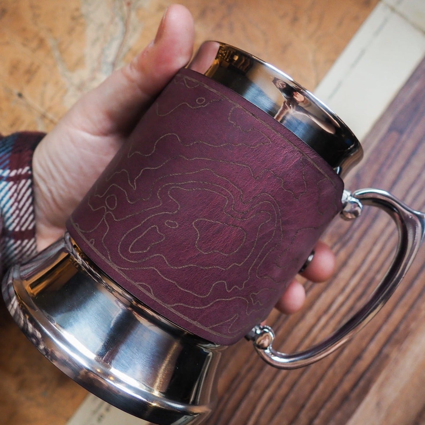 Topographic Map Tankard - Commemorative Mug by Hord