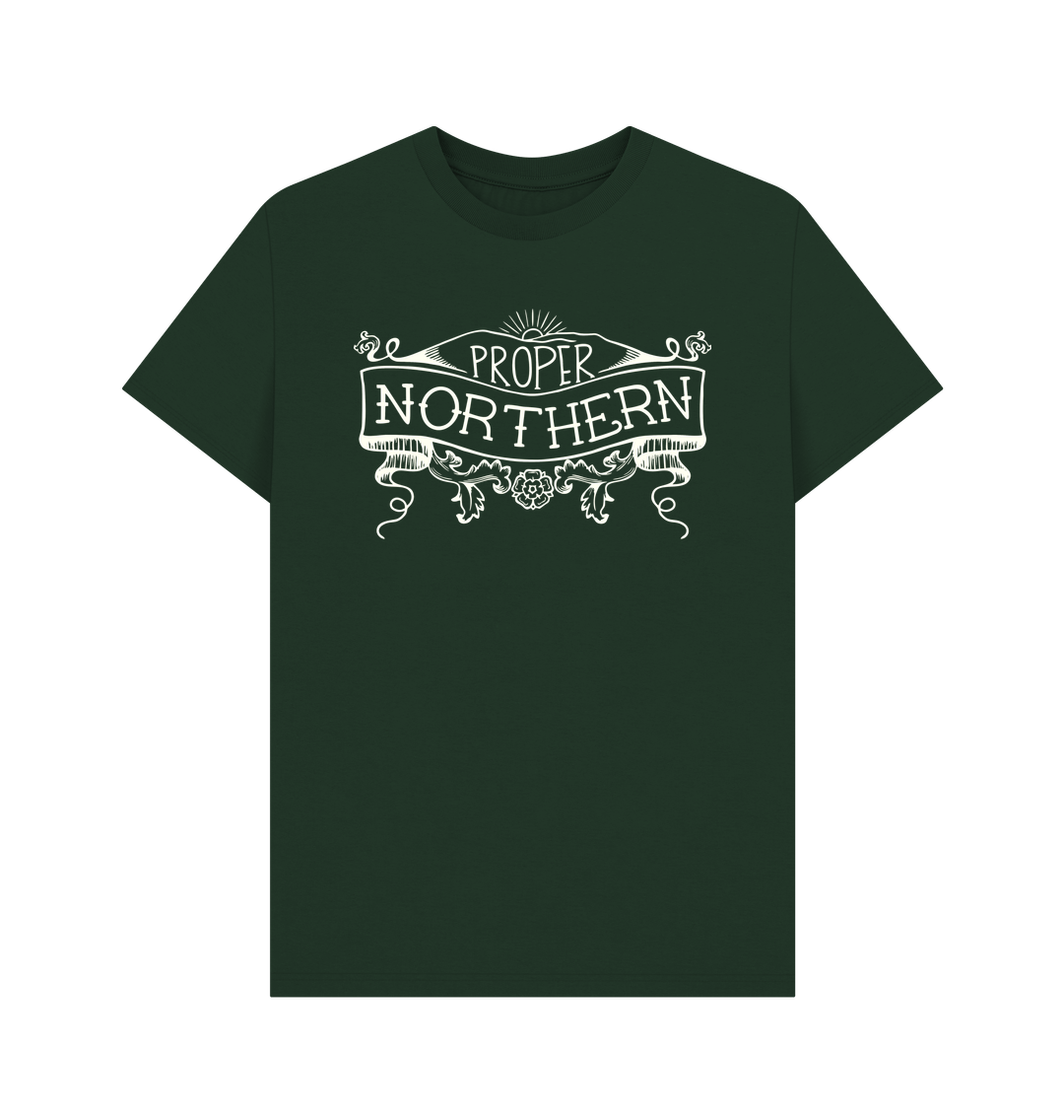 Evergreen Unisex Proper Northern T-shirt - Cream print