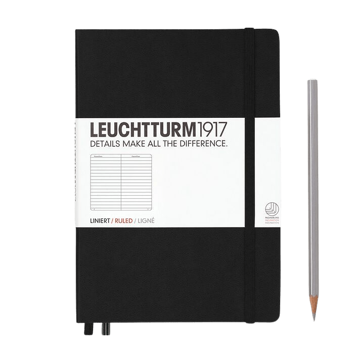 Black A5 Leuchtturm1917 Journal - Ruled. Fulfilled by Hord.