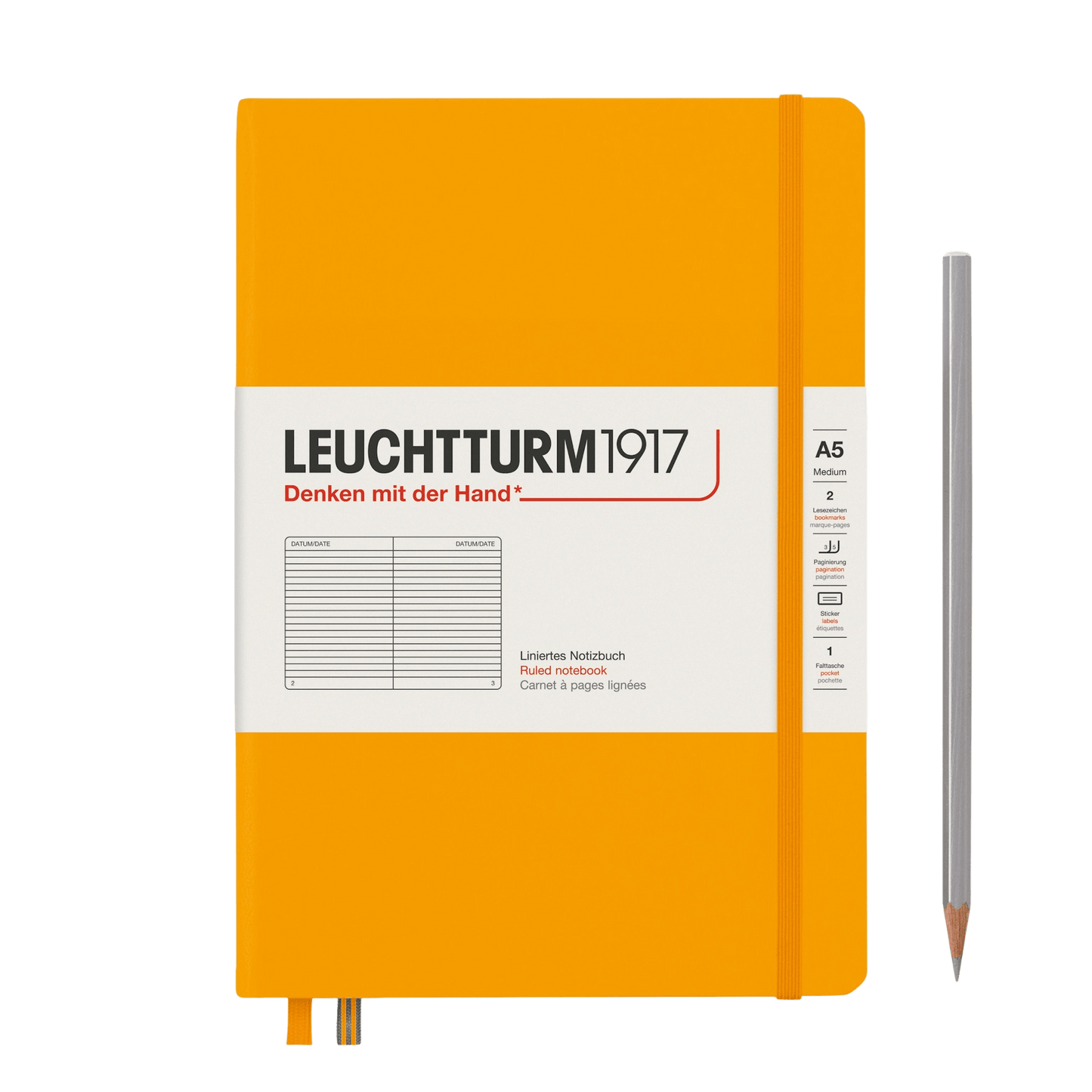 Rising Sun - Yellow A5 Leuchtturm1917 Journal - Ruled. Fulfilled by Hord.