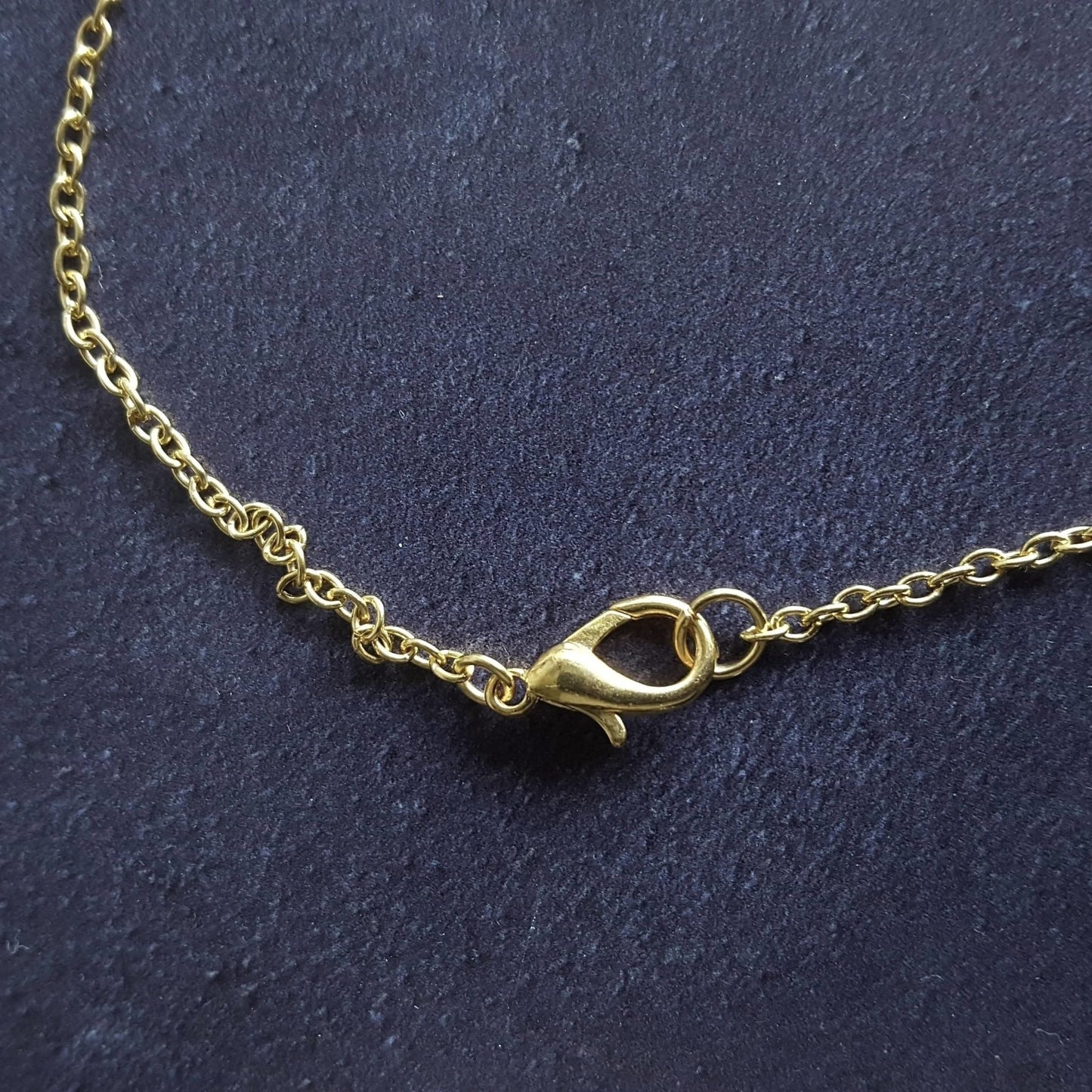 Lobster clasp detailing on the lunar moon jewelry, by Hord