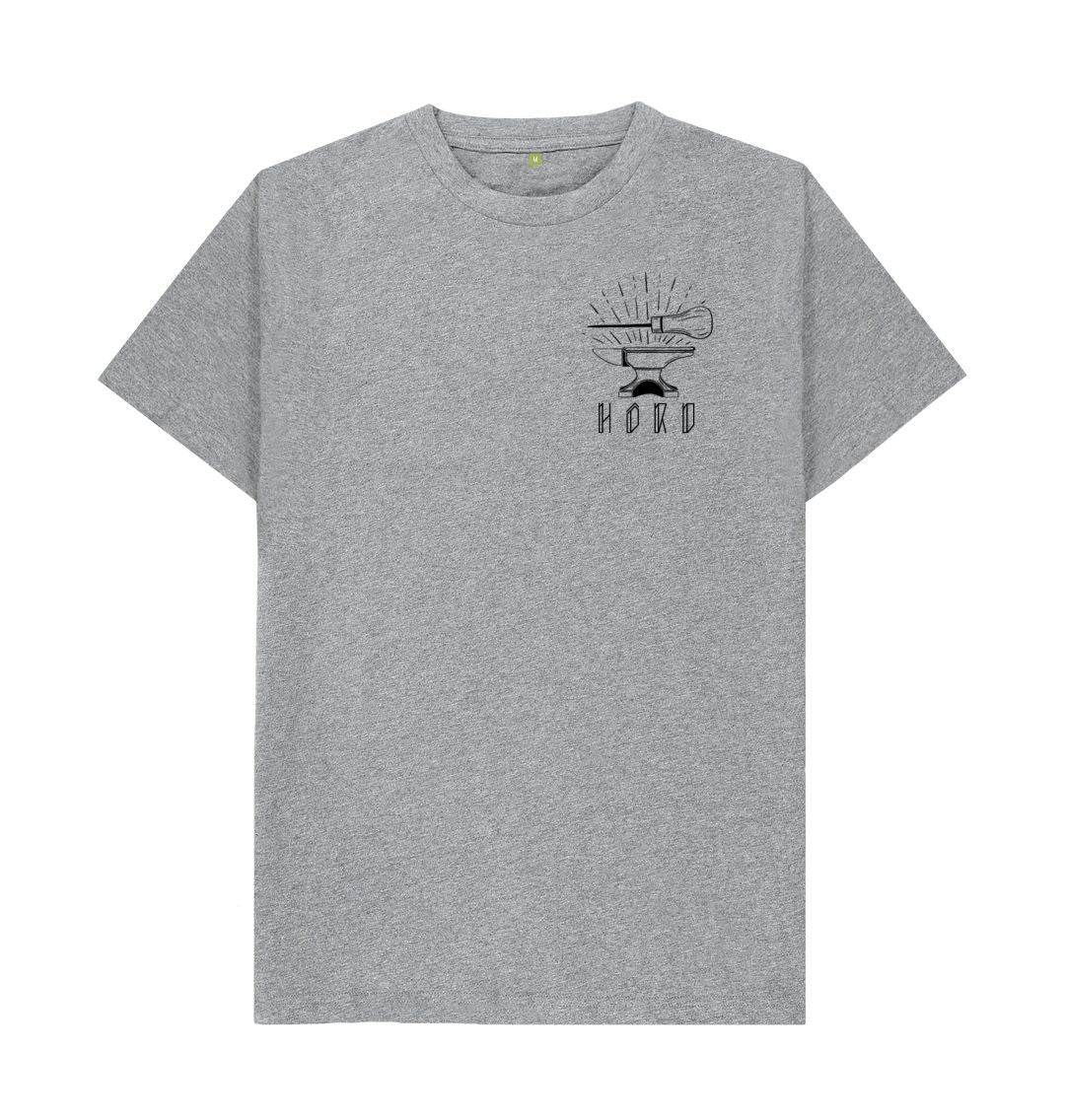 Athletic Grey Anvil and Awl, Hord Unisex Athletic Grey Tee-Shirt. Craftsman T Shirt By Hord.