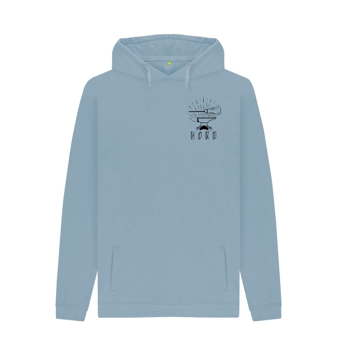 Stone Blue Awl & Anvil Hoodie. By Hord.