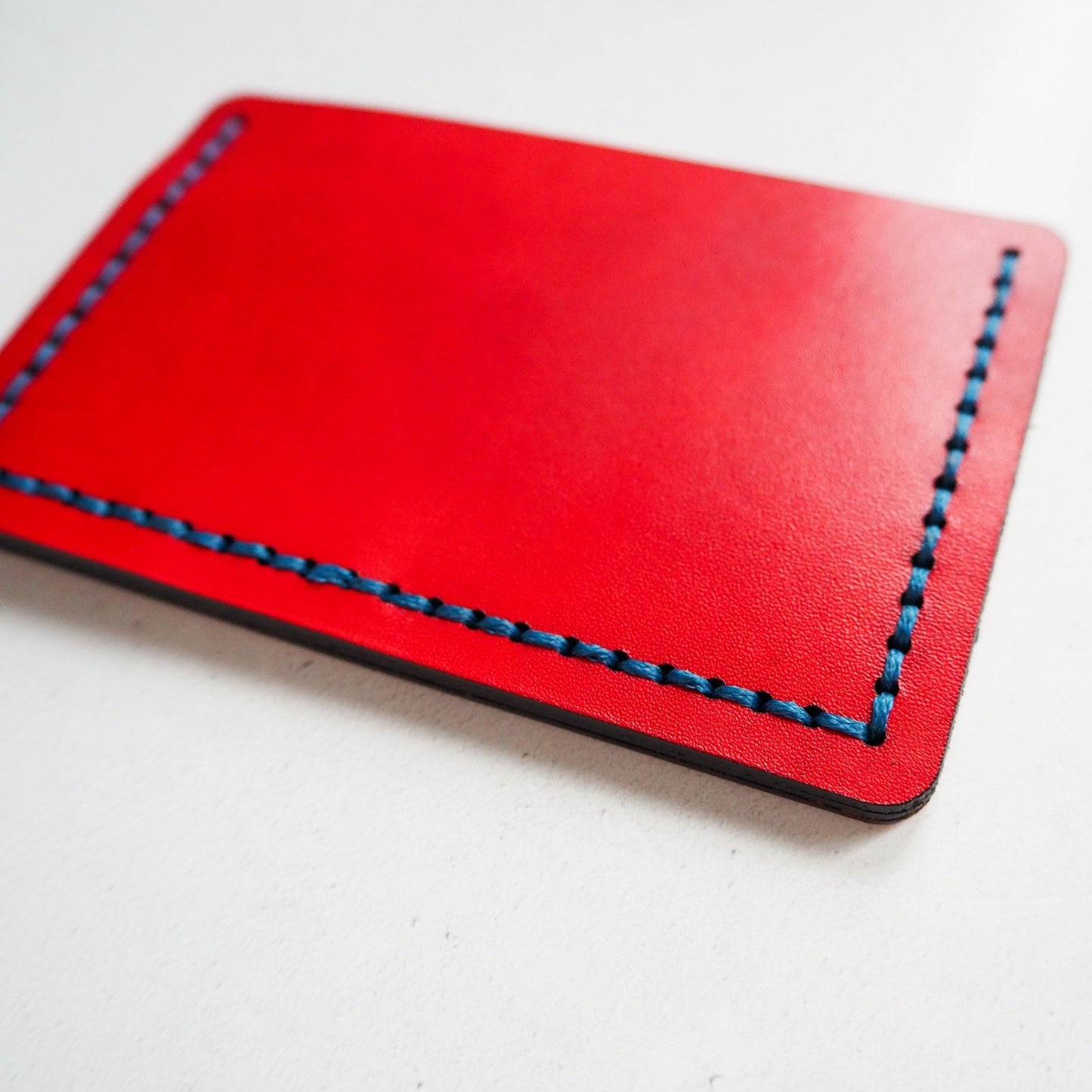Back view of the vintage card holder.
