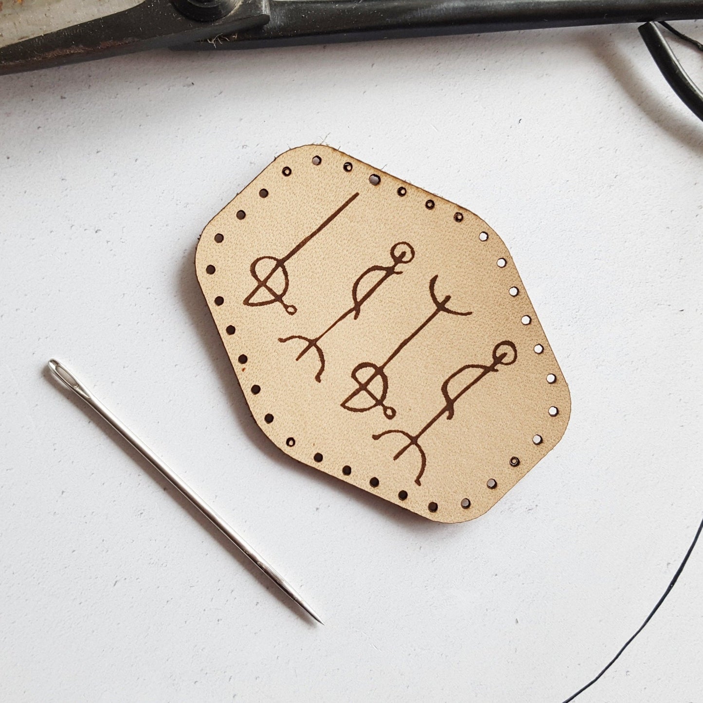 Draumstafir Leather Patch, a runic patch from Hord.