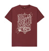 Red Wine Born of the North, Front Printed, Unisex T-Shirt. The Northern T Shirt By Hord.