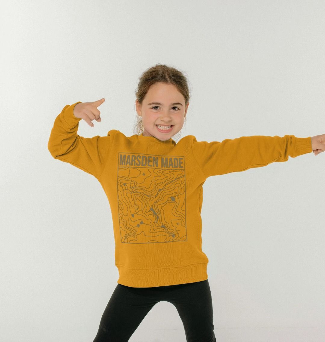 Kids Marsden Made Jumper in mustard, a kids jumper from Hord.