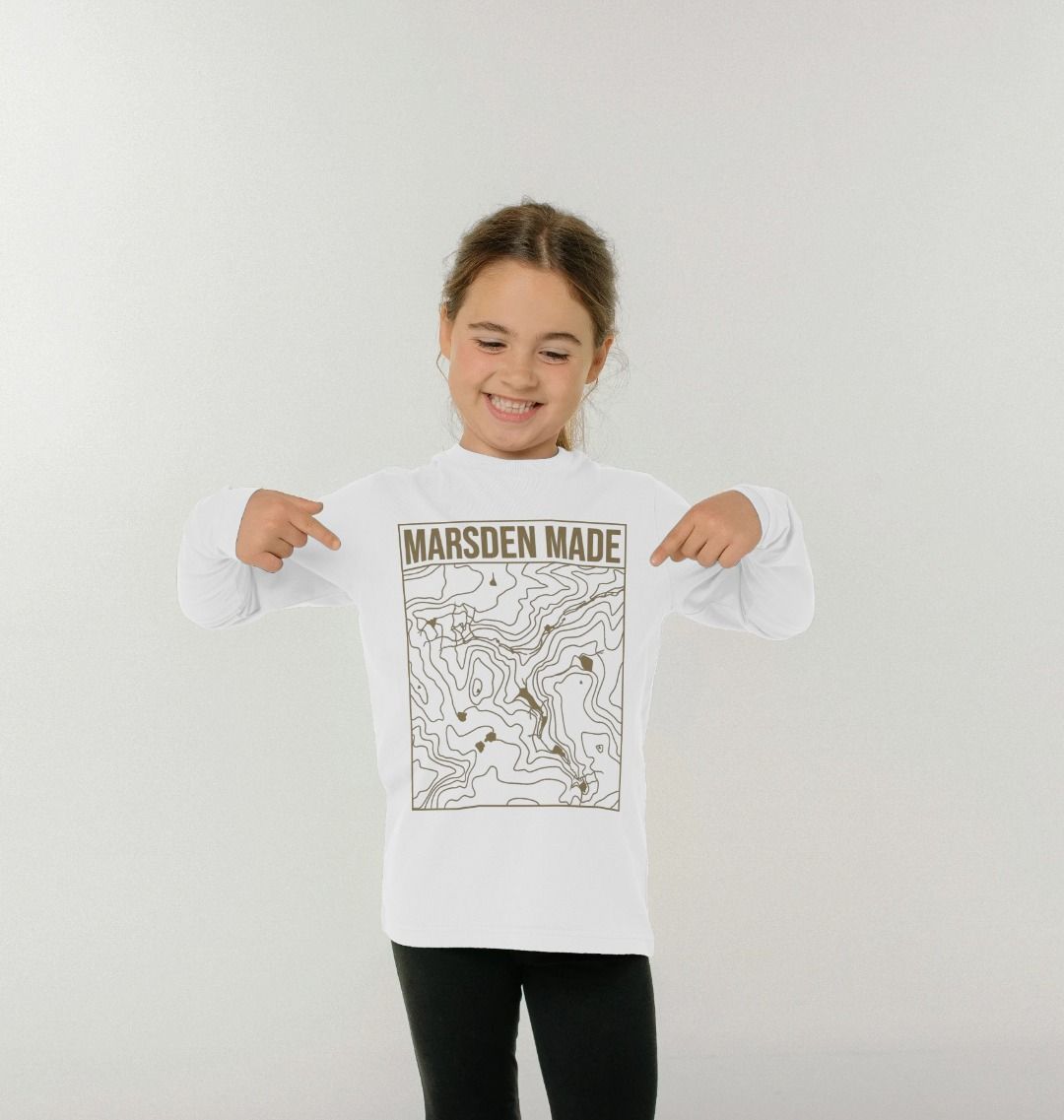 Kids Marsden Made Long Sleeve, a white kids long sleeve from Hord.