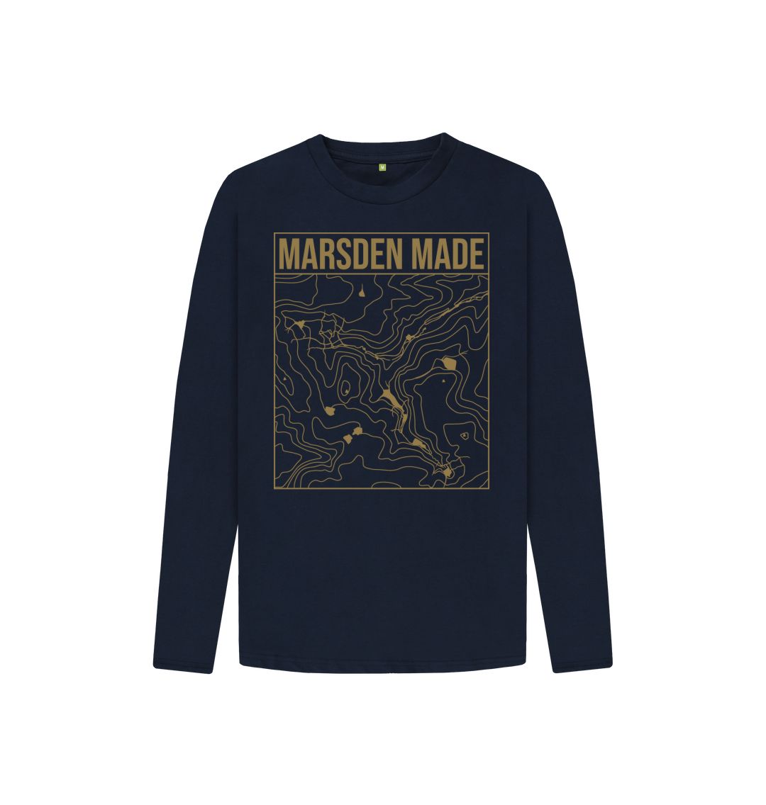 Navy Blue Kids Marsden Made Long Sleeve, a kids long sleeve from Hord.