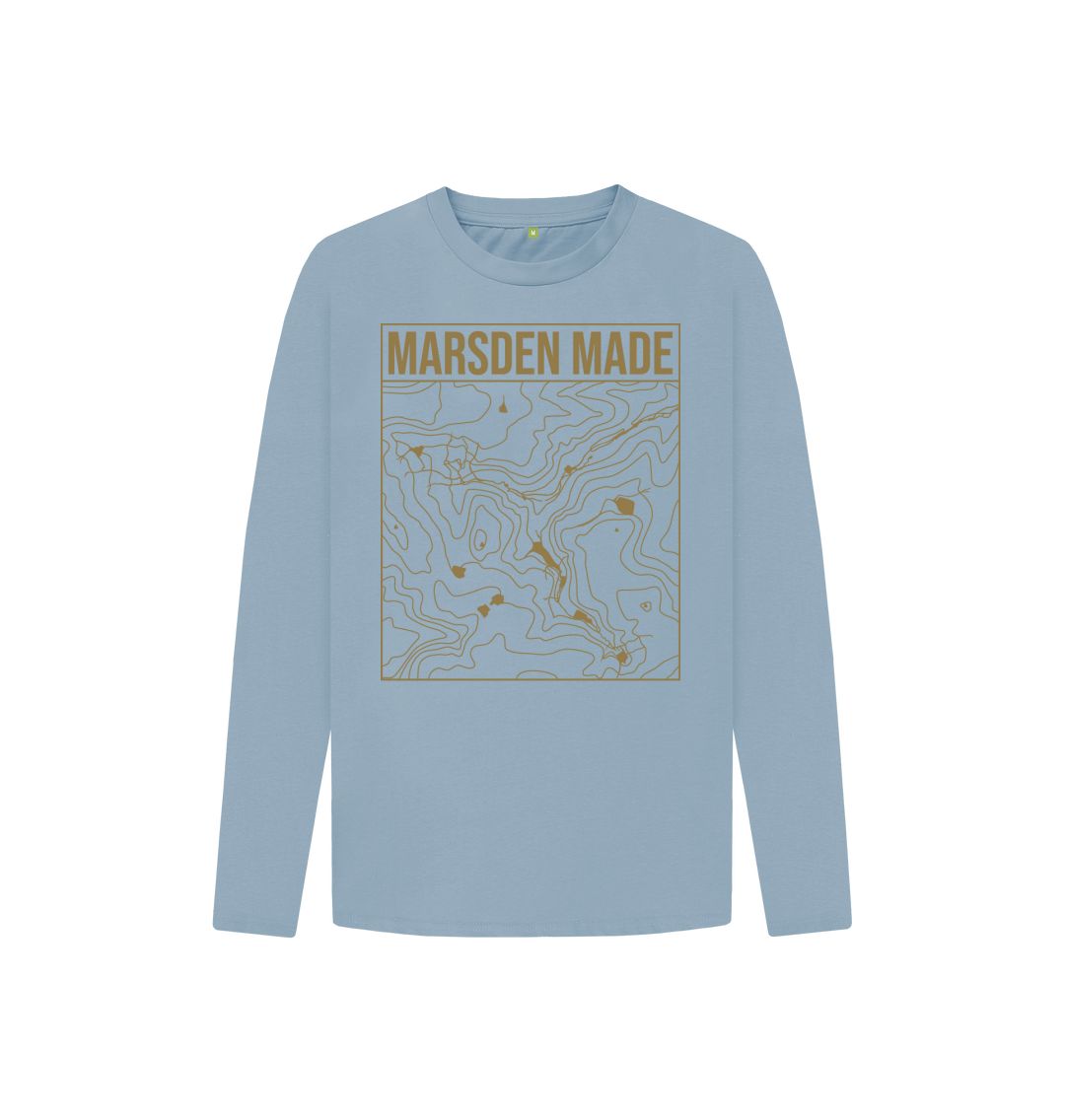 Stone Blue Kids Marsden Made Long Sleeve, a kids long sleeve from Hord.