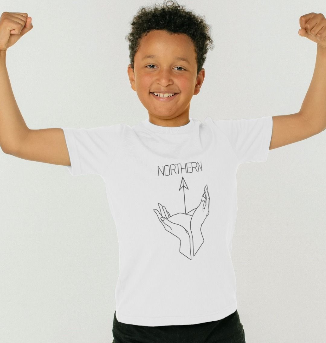 White Kids Northern T-Shirt, a sustainable children's clothing from Hord.