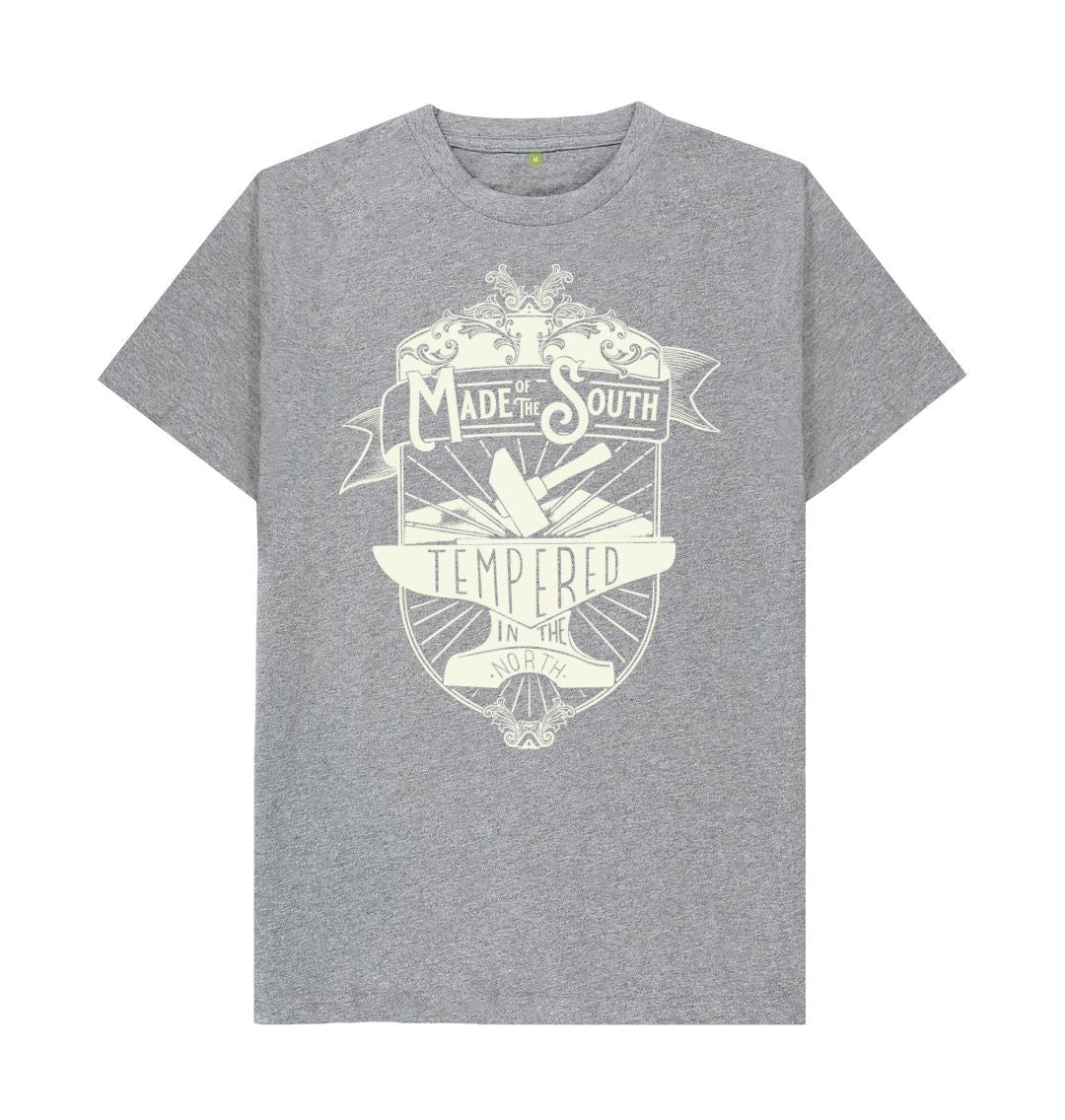 Athletic Grey 'Made of the South, Tempered in the North' T-shirt. The Southern T Shirt By Hord.